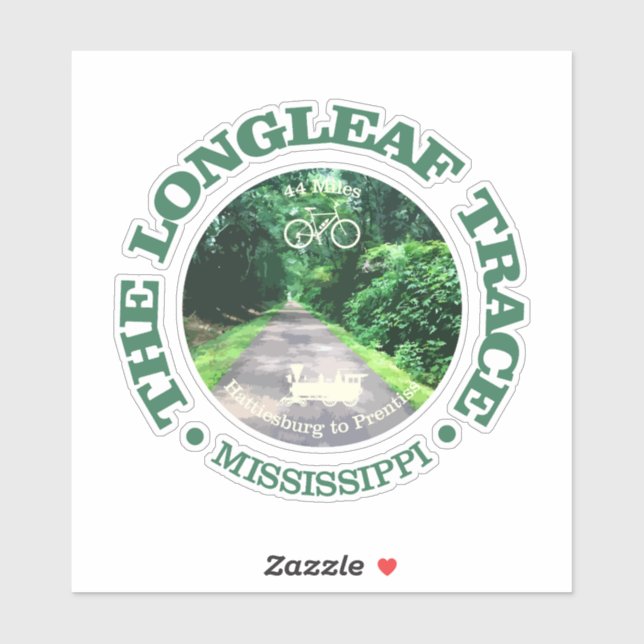 Longleaf Trace (cycling c) Sticker (Sheet)
