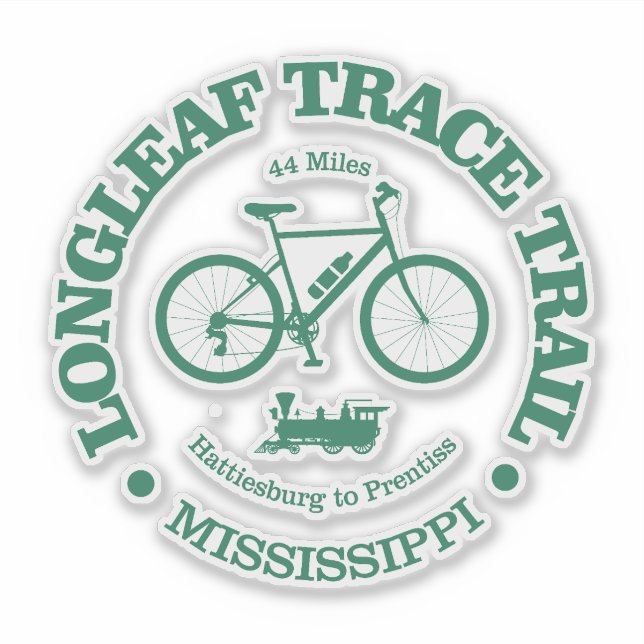 Longleaf Trace Trail (cycling) Sticker (Front)