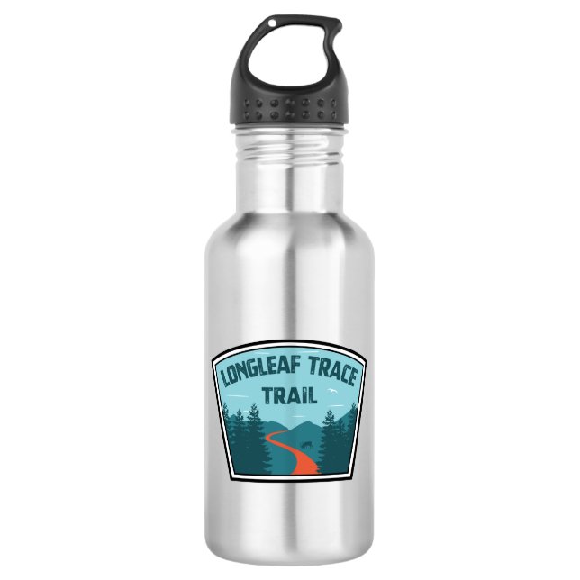 Longleaf Trace Trail Stainless Steel Water Bottle (Front)