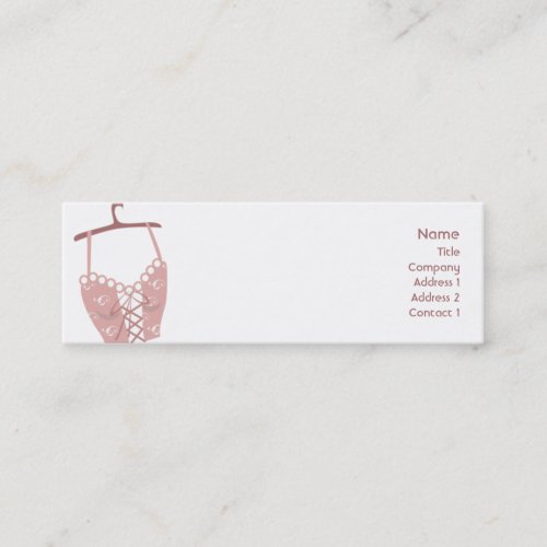 Longlive Bra - Skinny Business Card Template