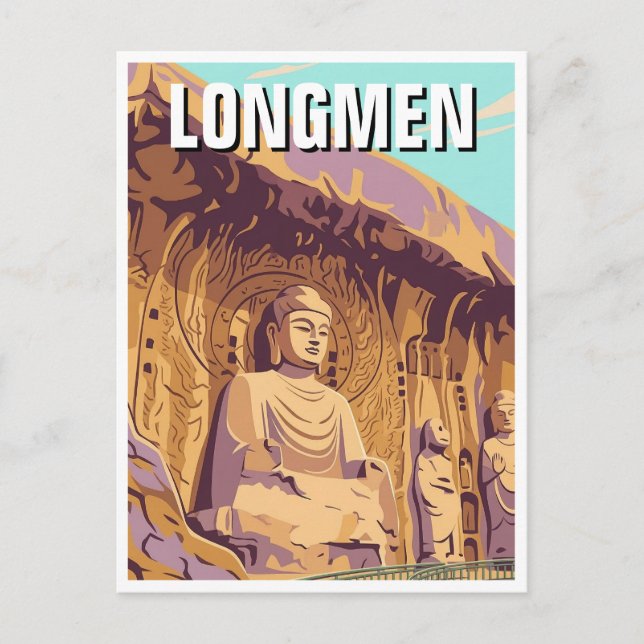 Longmen Grottoes Postcard (Front)