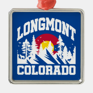 Longmont,Colorado Metal Ornament