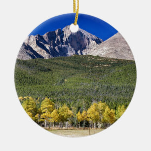 Longs Peak a Colorado Playground Ceramic Ornament