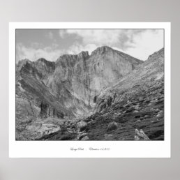 Longs Peak Beautiful Rugged Rocky Mountain Poster
