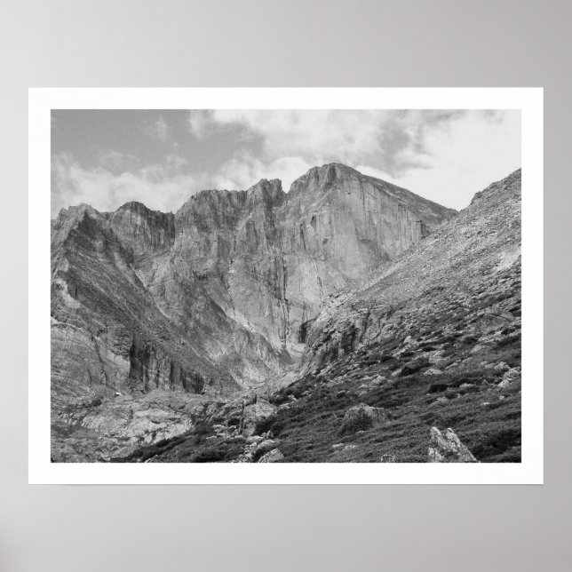Longs Peak Beautiful Rugged Rocky Mountain Poster (Front)