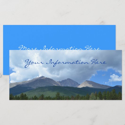 Longs Peak Colorado Bookmark (Front/Back)