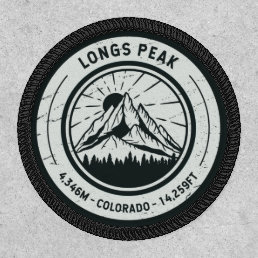 Longs Peak Colorado Hiking Skiing Travel Patch