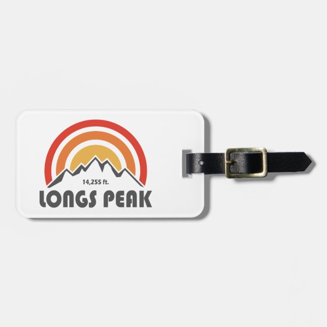 Longs Peak Luggage Tag (Front Horizontal)