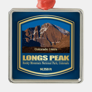 Longs Peak (PF) Metal Ornament