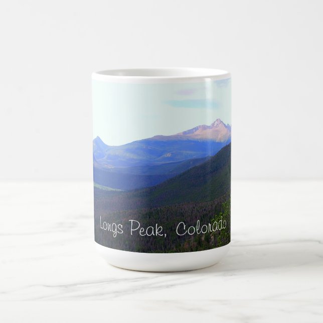 Longs Peak, Rocky Mountain National Park, Colorado Coffee Mug (Center)