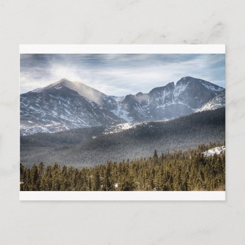 Longs Peak Winter View Postcard