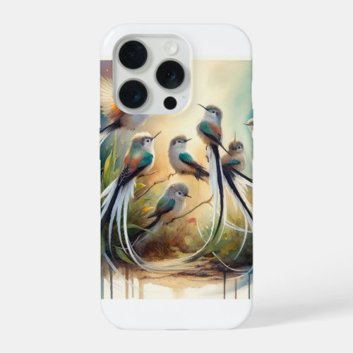 Longtailed Sylph 290524AREF122 _ Watercolor iPhone 15 Pro Case