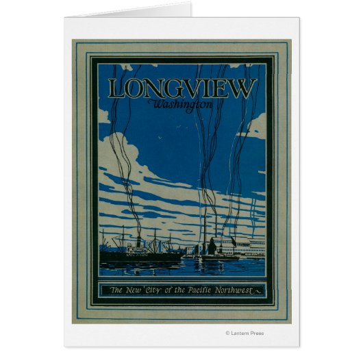 Longview, Washington Advertising Poster Cards (Front)