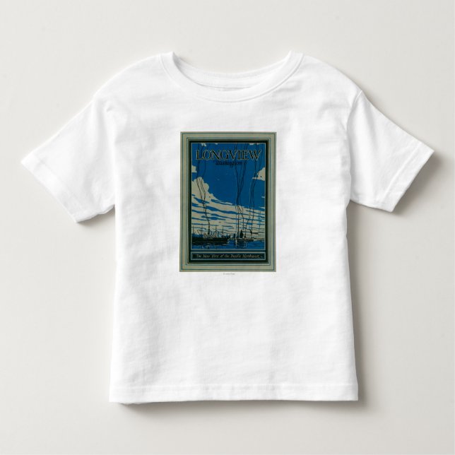 Longview, Washington Advertising Poster Toddler T-shirt (Front)