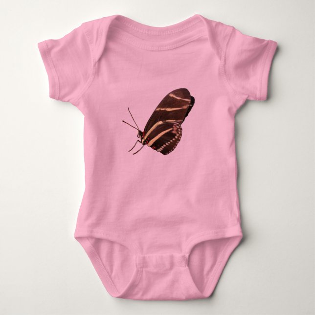 Longwing Zebra Butterfly of Florida Baby Bodysuit (Front)