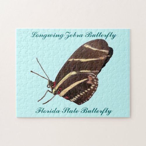 Longwing Zebra Butterfly of Florida Jigsaw Puzzle
