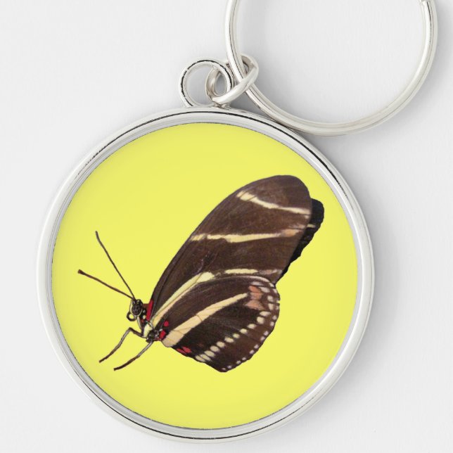 Longwing Zebra Butterfly of Florida Keychain (Front)