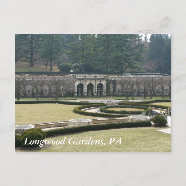 Longwood Gardens, PA Postcard (Front)