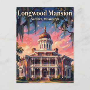 Longwood Mansion Mississippi Postcard