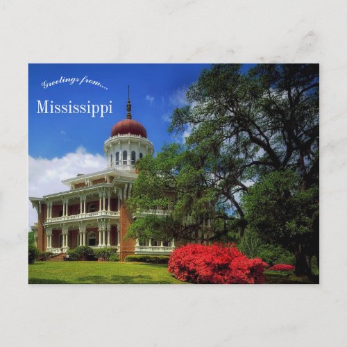Longwood Natchez Mississippi Postcard