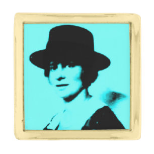 Lonni Sanger in Passport Photo Lapel Pin