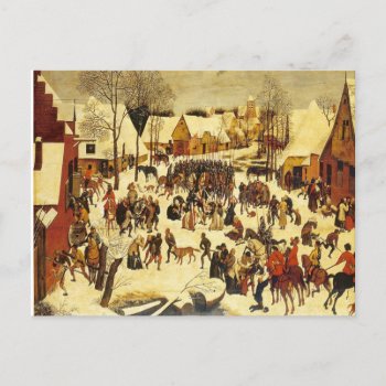 Lons Le Saunier Museum Breughal Winter Scene Postcard by Franceimages at Zazzle