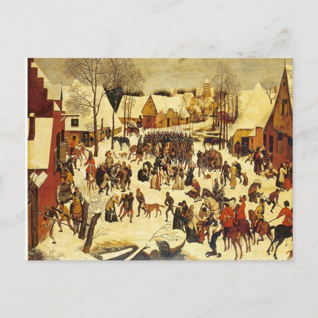 Lons le Saunier Museum Breughal winter scene Postcard (Front)