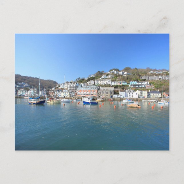 Looe in Cornwall Postcard (Front)