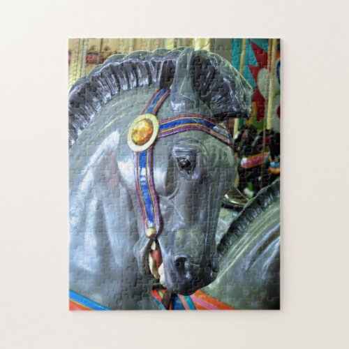 Looff Carousel Horse Santa Cruz Jigsaw Puzzle