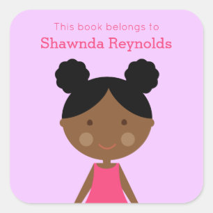 Look-Alike Black Girl Bookplates 