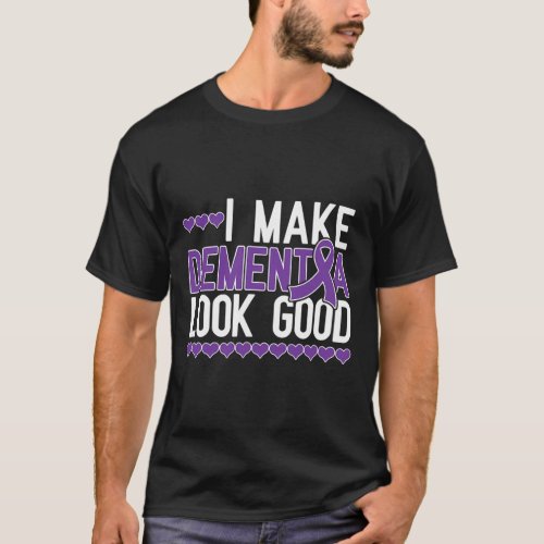 Look Alzheimerheimer Warrior Purple Ribbon Support T_Shirt