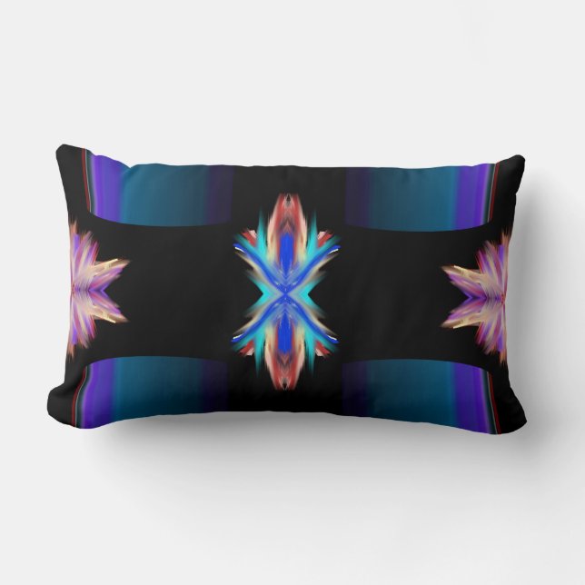 Look And Enter: Modern Art Lumbar Pillow (Front)