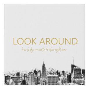 Look Around - Hamilton Faux Canvas Print
