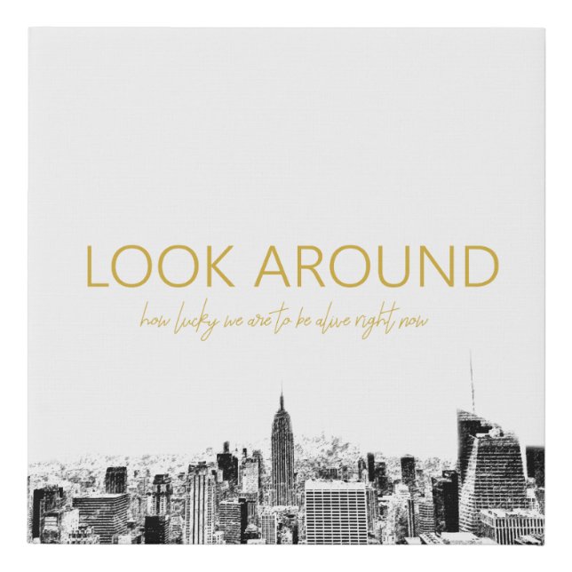 Look Around - Hamilton Faux Canvas Print (Front)