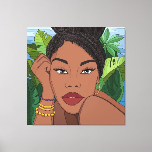 Look at Her Glow Canvas Print