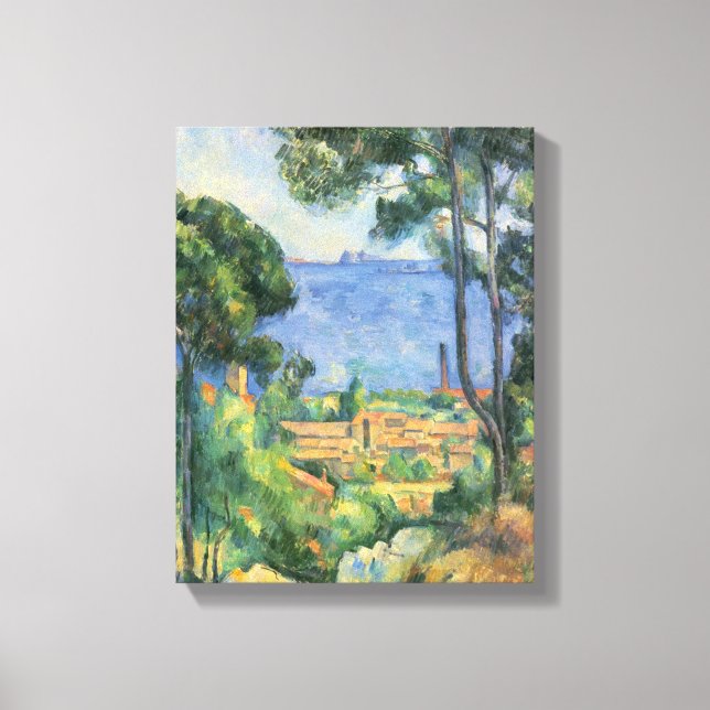 Look at L'Estaque and the Chateaux d'If Canvas Print (Front)