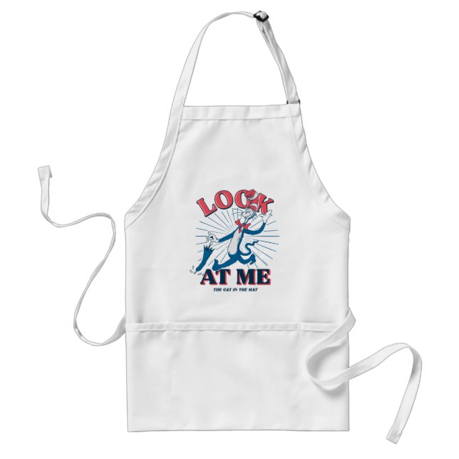 Look At Me Cat In The Hat Adult Apron (Front)