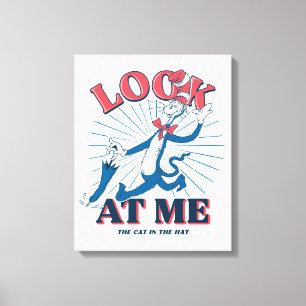 Look At Me Cat In The Hat Canvas Print