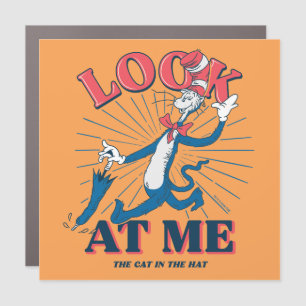Look At Me Cat In The Hat Car Magnet