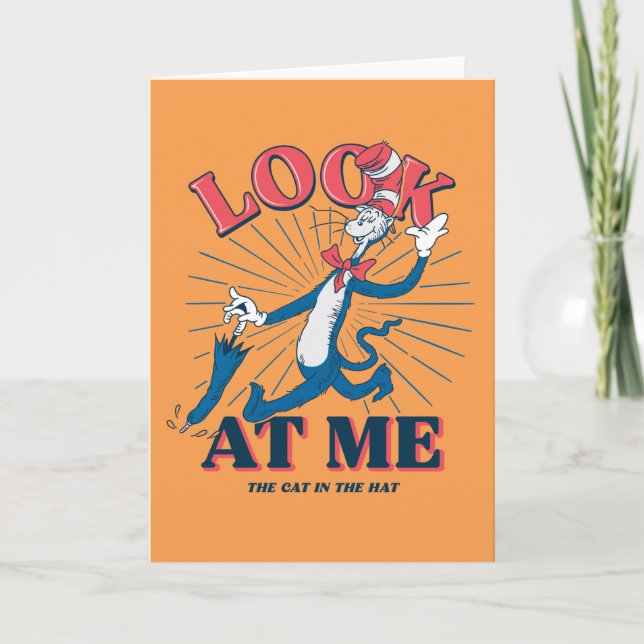 Look At Me Cat In The Hat Card (Front)