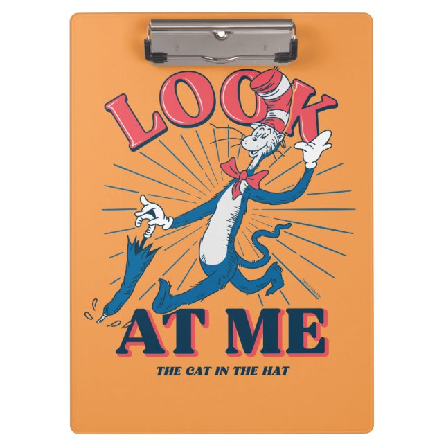Look At Me Cat In The Hat Clipboard (Front)