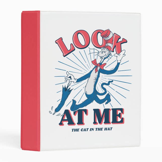 Look At Me Cat In The Hat Mini Binder (Front/Spine)