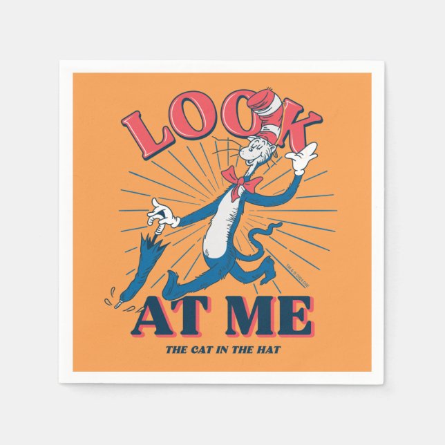Look At Me Cat In The Hat Napkins (Front)