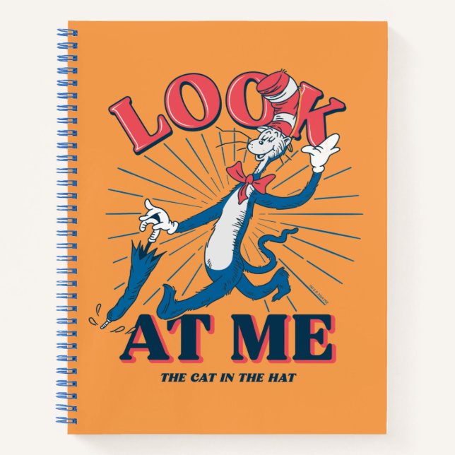 Look At Me Cat In The Hat Notebook (Front)