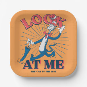 Look At Me Cat In The Hat Paper Plates