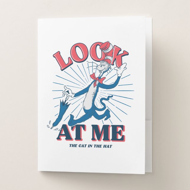 Look At Me Cat In The Hat Pocket Folder (Front)