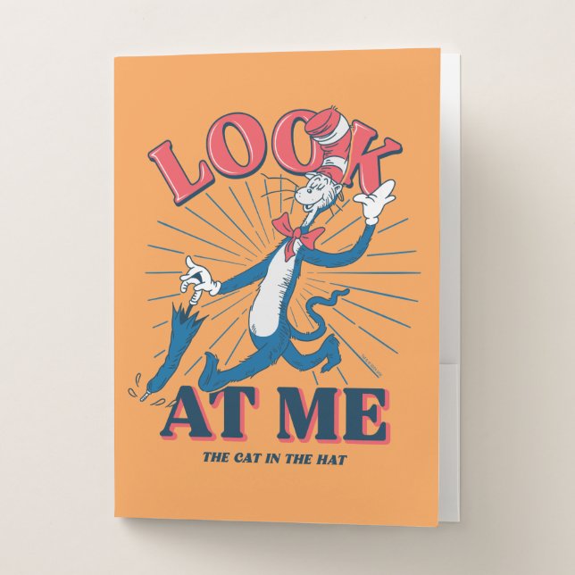 Look At Me Cat In The Hat Pocket Folder (Front)