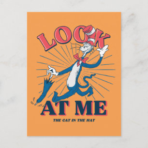 Look At Me Cat In The Hat Postcard