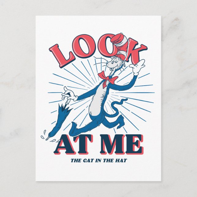 Look At Me Cat In The Hat Postcard (Front)