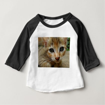 Look at me! Sweet tigered Kitten Baby T-Shirt